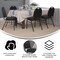 Flash Furniture Black Vinyl Stack ChairSilver Vein Metal Frame, 4PK 4-NG-ZG10006-BK-SILVERVEIN-GG - alternate 6